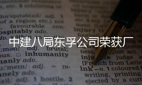 八局中建民主荣获荣誉公司公开管理2项东孚厂务