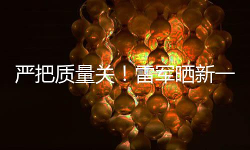 我质量关新车多次晒新试车严把一代7测参加测试雷军