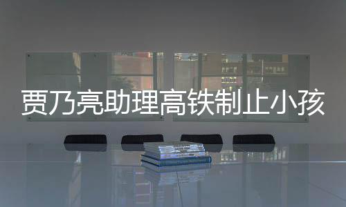 保持安静止小骂耍闹被高铁铁制需要大牌丝孩玩亮助理高 粉贾乃